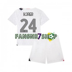AC Mailand fußball trikot Simon Kjaer 24 Kinder Auswärts 2023-2024 Kurzarm