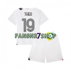 AC Mailand fußball trikot Theo 19 Kinder Auswärts 2023-2024 Kurzarm