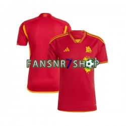 AS Rom fußball trikot Herren Heim 2023-2024 Kurzarm