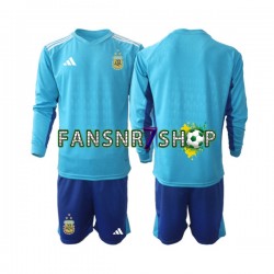 Argentinien fußball trikot Torhüter Kinder Ausweich 2023 Langarm