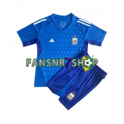 Argentinien fußball trikot Torhüter Kinder Ausweich 2023 Kurzarm