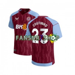 Aston Villa fußball trikot Philippe Coutinho 23 Herren Heim 2023-2024 Kurzarm