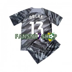 Atlético Madrid fußball trikot Jan Oblak 13 Torhüter Kinder Heim 2023-2024 Kurzarm