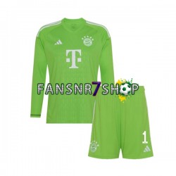FC Bayern München fußball trikot Manuel Neuer 1 Torhüter Kinder Auswärts 2023-2024 Langarm
