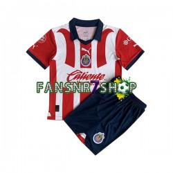 Deportivo Guadalajara fußball trikot Kinder Heim 2023-2024 Kurzarm