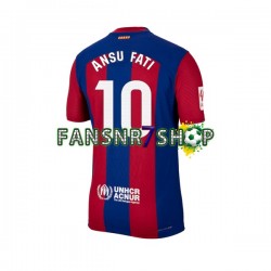 FC Barcelona fußball trikot Ansu Fati 10 Herren Heim 2023-2024 Kurzarm
