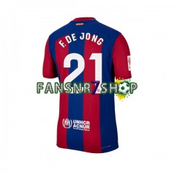 FC Barcelona fußball trikot Frenkie de Jong 21 Herren Heim 2023-2024 Kurzarm
