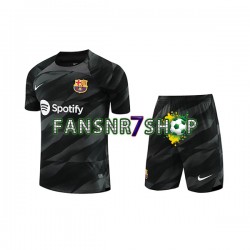 FC Barcelona fußball trikot Torhüter Kinder Auswärts 2023-2024 Kurzarm