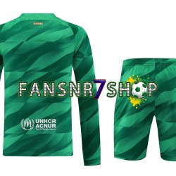 FC Barcelona fußball trikot Torhüter Kinder Heim 2023-2024 Langarm
