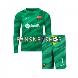 FC Barcelona fußball trikot Ter Stegen 1 Torhüter Kinder Heim 2023-2024 Langarm