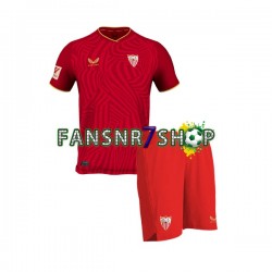 FC Sevilla fußball trikot Kinder Auswärts 2023-2024 Kurzarm