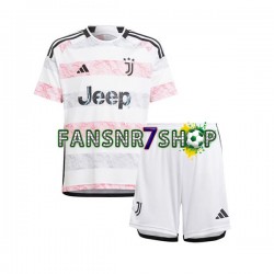 Juventus Turin fußball trikot Kinder Auswärts 2023-2024 Kurzarm