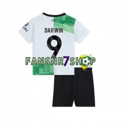 Liverpool fußball trikot Darwin Nunez 9 Kinder Auswärts 2023-2024 Kurzarm