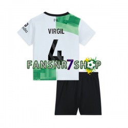 Liverpool fußball trikot Virgil van Dijk 4 Kinder Auswärts 2023-2024 Kurzarm