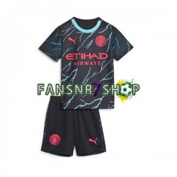 Manchester City fußball trikot Kinder Ausweich 2023-2024 Kurzarm