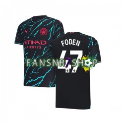 Manchester City fußball trikot Phil Foden 47 Herren Ausweich 2023-2024 Kurzarm