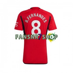 Manchester United fußball trikot B.Fernandes 8 Herren Heim 2023-2024 Kurzarm