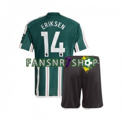 Manchester United fußball trikot Christian Eriksen 14 Kinder Auswärts 2023-2024 Kurzarm