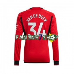 Manchester United fußball trikot Donny van de Beek 34 Herren Heim 2023-2024 Langarm