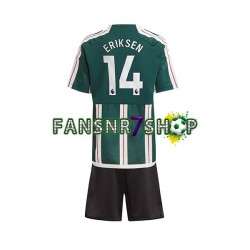 Manchester United fußball trikot Eriksen 14 Kinder Auswärts 2023-2024 Kurzarm