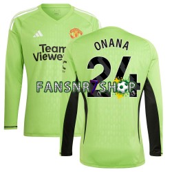 Manchester United fußball trikot Andre Onana 24 Torhüter Herren Heim 2023-2024 Langarm