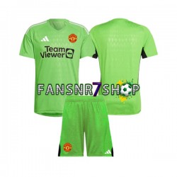 Manchester United fußball trikot Torhüter Kinder Heim 2023-2024 Kurzarm