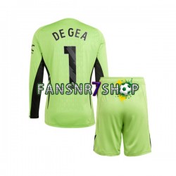 Manchester United fußball trikot DE GEA 1 Torhüter Kinder Heim 2023-2024 Langarm