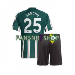 Manchester United fußball trikot Jadon Sancho 25 Kinder Auswärts 2023-2024 Kurzarm