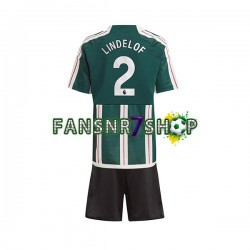 Manchester United fußball trikot Lindelof 2 Kinder Auswärts 2023-2024 Kurzarm
