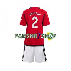 Manchester United fußball trikot Lindelof 2 Kinder Heim 2023-2024 Kurzarm