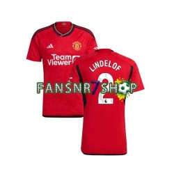 Manchester United fußball trikot Lindelof 2 Herren Heim 2023-2024 Kurzarm