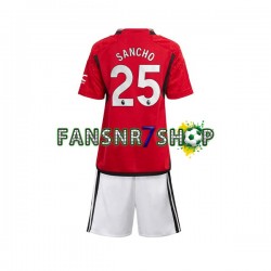 Manchester United fußball trikot Sancho 25 Kinder Heim 2023-2024 Kurzarm