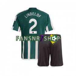 Manchester United fußball trikot Victor Lindelof 2 Kinder Auswärts 2023-2024 Kurzarm
