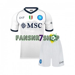 SSC Neaples fußball trikot Kinder Auswärts 2023-2024 Kurzarm