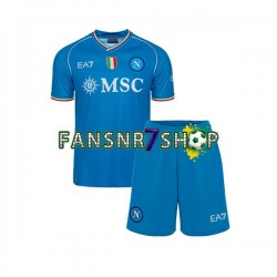 SSC Neaples fußball trikot Kinder Heim 2023-2024 Kurzarm