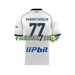 SSC Neaples fußball trikot Khvicha Kvaratskhelia 77 Herren Auswärts 2023-2024 Kurzarm