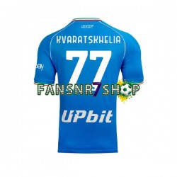 SSC Neaples fußball trikot Khvicha Kvaratskhelia 77 Herren Heim 2023-2024 Kurzarm