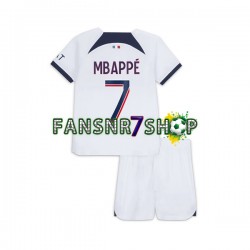 Paris Saint-Germain fußball trikot Mbappé Kylian 7 Kinder Auswärts 2023-2024 Kurzarm