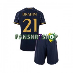 Real Madrid fußball trikot Brahim Diaz 21 Kinder Auswärts 2023-2024 Kurzarm
