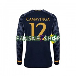 Real Madrid fußball trikot EDUARDO CAMAVINGA 12 Herren Auswärts 2023-2024 Langarm