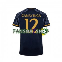 Real Madrid fußball trikot EDUARDO CAMAVINGA 12 Herren Auswärts 2023-2024 Kurzarm
