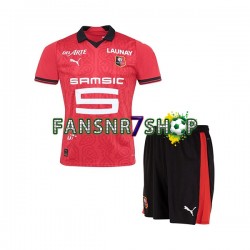 Stade Rennes fußball trikot Kinder Heim 2023-2024 Kurzarm