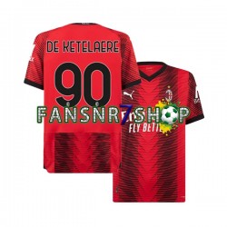 AC Mailand fußball trikot Charles De Ketelaere 90 Herren Heim 2023-2024 Kurzarm