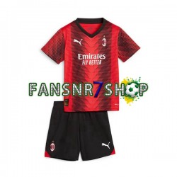AC Mailand fußball trikot Kinder Heim 2023-2024 Kurzarm