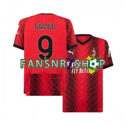AC Mailand fußball trikot Olivier Giroud 9 Herren Heim 2023-2024 Kurzarm