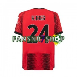 AC Mailand fußball trikot Simon Kjaer 24 Herren Heim 2023-2024 Kurzarm
