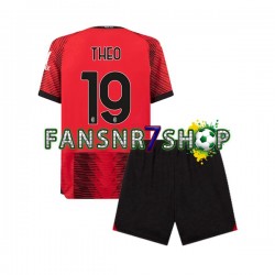 AC Mailand fußball trikot Theo Hernandez 19 Kinder Heim 2023-2024 Kurzarm