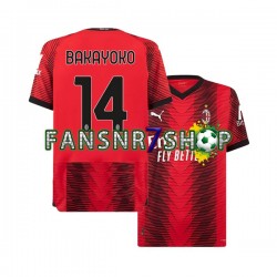 AC Mailand fußball trikot Tiemoue Bakayoko 14 Herren Heim 2023-2024 Kurzarm