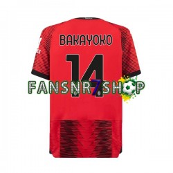 AC Mailand fußball trikot Tiemoue Bakayoko 14 Herren Heim 2023-2024 Kurzarm