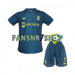 Al-Nassr fußball trikot Ronaldo 7 Kinder Auswärts 2022-2023 Kurzarm
